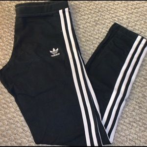 black adidas leggings